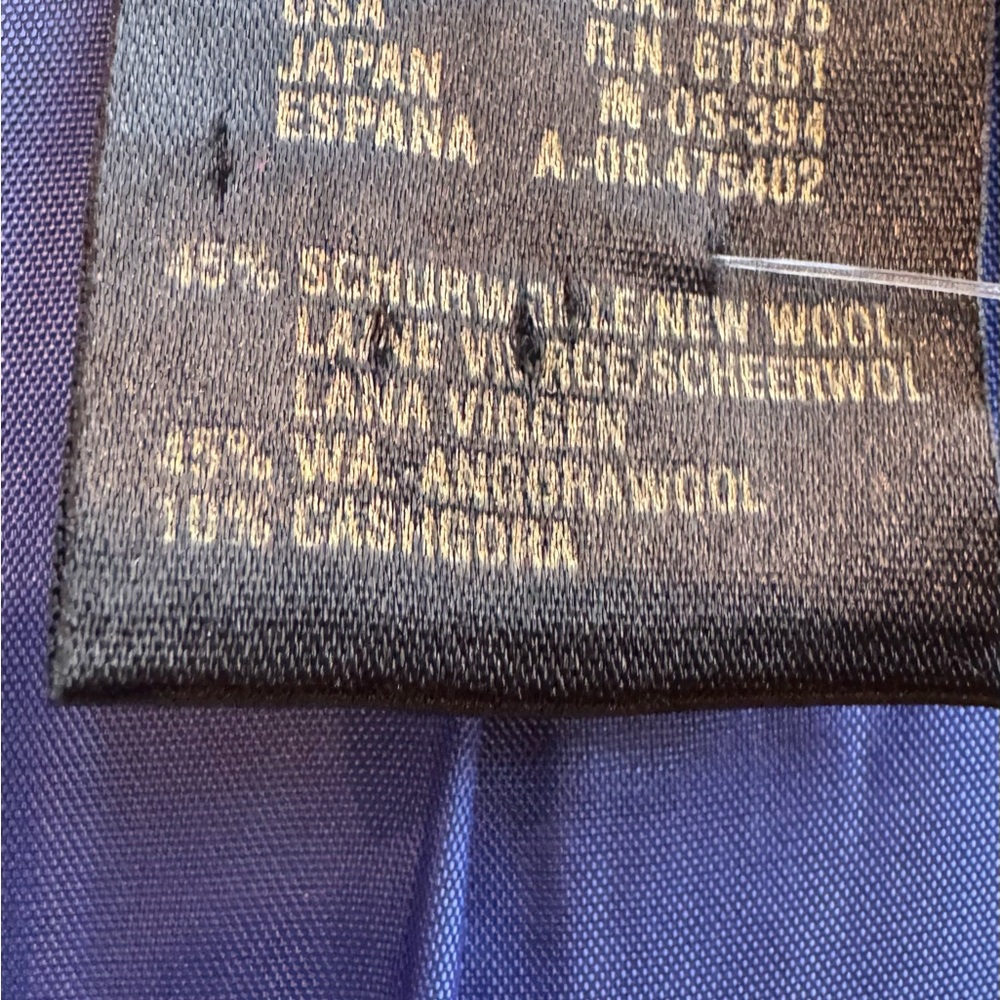 ESCADA Royal blue wool angora cashgora blazer jeweled buttons size 38 / US 8 - Picture 9 of 15